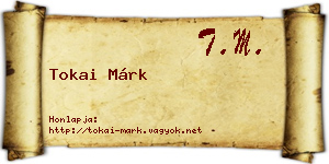 Tokai Márk névjegykártya